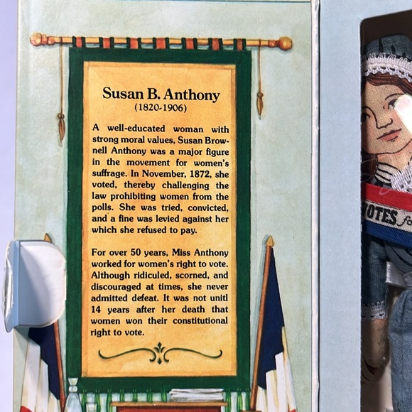 NWT Susan B Anthony Collectible Doll Soft Toy Hallmark Famous American 1979 - Picture 9 of 11